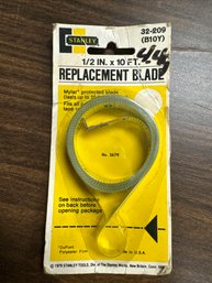 Lot Of 3 NOS Stanley 1/2 Inch X 10 Ft Replacement Blades 1979