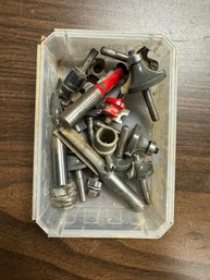 Bin Of Router Various Router Bits Woodworking Cutter Tools