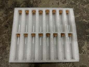 Pack Of Glass Tubes With Cork Stoppers