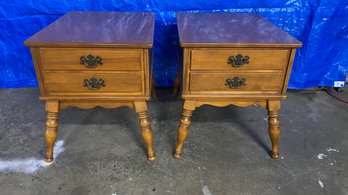 Matching Wood Side Tables