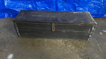 Black Military Style Storage Chest