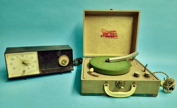 Two Piece Lot Of Antique Audio Equipment