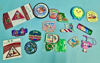 17 Piece Lot Of Girlscouts Merit Badges Girl Scouts