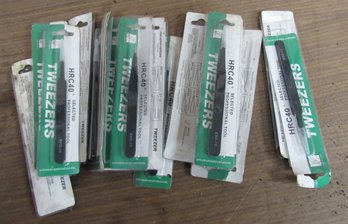 15 Tweezers  In Box HRC40 ESD-14 Super Tweezers