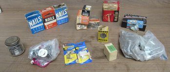 Big Lot Of Vintage Screws Nails And Bolts Mixed Assorted Hardware