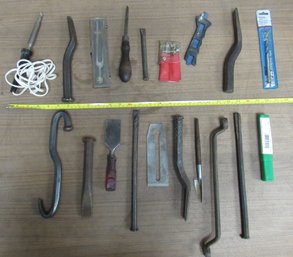 Big Lot Of Chisels Etc Hand Tools Misc Steel Tools HSS