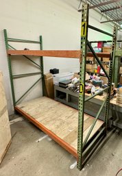 Pallet Rack Industrial Warehouse Shelving With Wood Plank Shelving Included