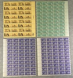 4 Historical And Military Memorabilia Stamp Sheets MINT