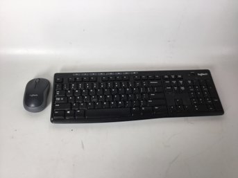 Black And Gray Logitech Keyboard And Mouse