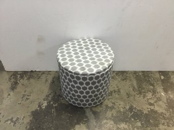 17 Inch Tall Circular Ottoman With Extra Storage Space