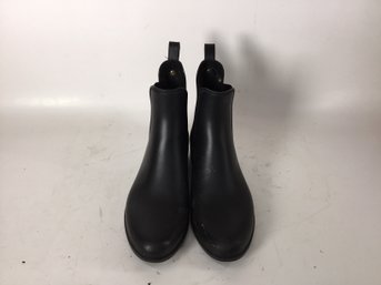 Sam Edelman Black Synthetic Pull On Chelsea Boots Size 9