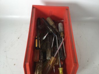 Large Assorted Lot Of Flathead Screwdrivers