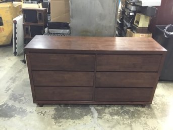 Rustic Modern Wood 6-drawer Bedroom Dresser