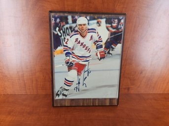 Signed Autographed Framed Photo Mike Mike Gartner #2 New York Rangers 1994 Champion Hall Of Famer NHL Great