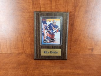 1997-98 Donruss - New York Rangers Mike Richter Framed Sleeved Plaque #124