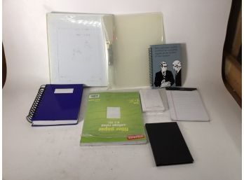 Mixed Lot Of Notebooks/folders/stationery Etc.