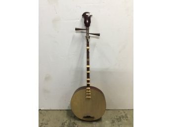 Antique Vietnamese Moon Guitar