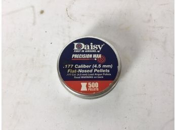 One Tin Of Daisy Precision Max  .177 Caliber Flat-nosed Lead Airgun Pellets