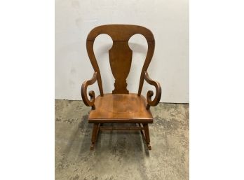 Vintage Tell City Farmhouse Rocker Hard Rock Maple Rocking Chair