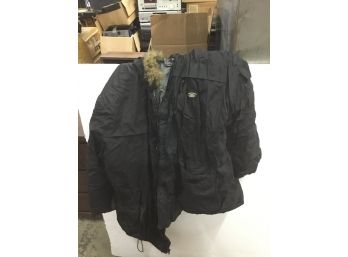 State Property ST8 Black Parka With Faux Fur Lined Hood