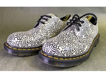 Dr. Martens X Keith Haring Shoes, Model 1461 K H FIG, Size 8 US - Unique Art Design