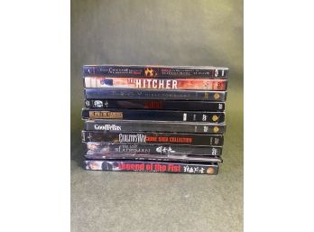 Collection Of Popular Movies On DVD: Scarface, GoodFellas, The Hitcher, Chainsaw Massacre