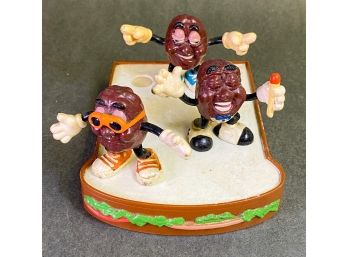 California Raisins Figurines - Vintage 1988 Promo Set Of 3 - Iconic Collectible Characters
