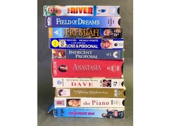 Vintage VHS Tape Collection: The River, Field Of Dreams, Jeremiah, Indecent Proposal, Dave, And More!