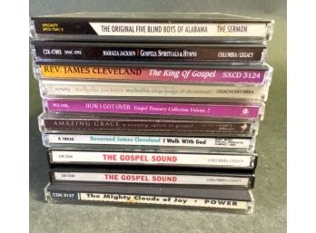 Collection Of Gospel Music CD Albums - Mahalia Jackson, Rev. James Cleveland, Five Blind Boys