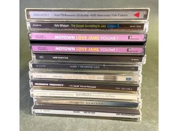 Collection Of CDs: Israel Philharmonic, Motown Love Jams, Sade, Incognito, Kirk Whalum, Brian McKnight