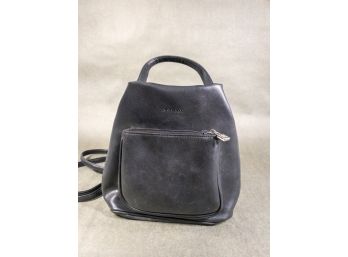 Moltoy Black Leather Backpack Purse - Classic Design, Spacious