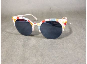 Floral Print Round Sunglasses - Stylish, Comfortable Fashion Eyewear