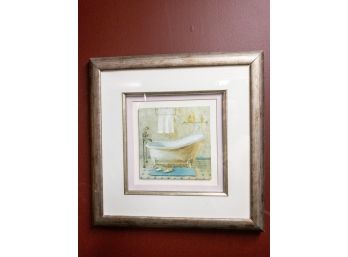 Framed Bathtub Artwork - Vintage-Style Bathroom Decor