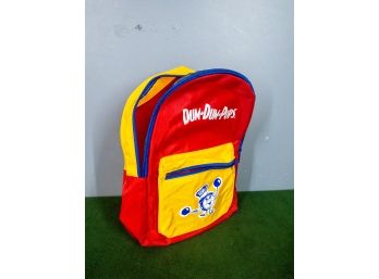 Dum Dum Pops Branded Red And Yellow Backpack With Front Pocket