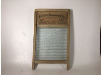 Authentic Wood And Glass Washboard