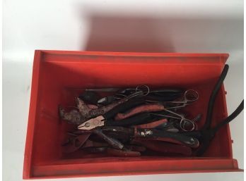 Bulk Lot Of Assorted Wire Cutters And Pliers