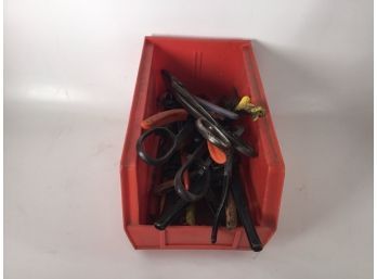 Bulk Lot Of Assorted Snips And Wire Cutters