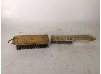 2 Different Sized Coarse Wire Brushes