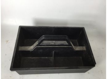 Black Plastic 3 Compartment Tool Carrier