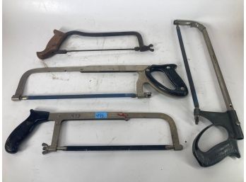 Lot Of 4 Vintage Hacksaws