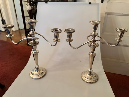 Sterling Silver Candleholders