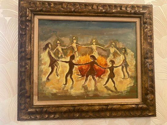 Fire Dance Oil Painting