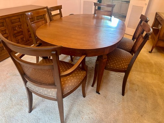 Midcentury Dining Table And 6 Chairs. By Walter Wabash