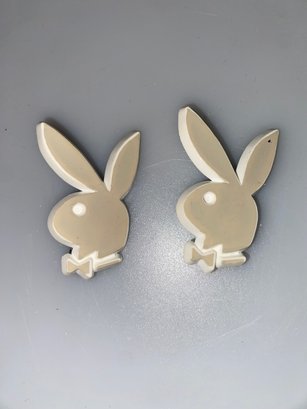 Pair Of Playboy Bunny Pins