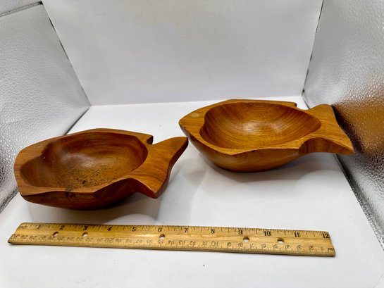 Made In The Philippines Wooden Fish Bowls