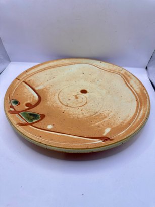 1970s Stoneware Plate