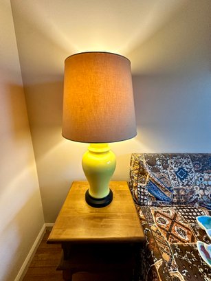 Sunny Yellow Ceramic Lamp.
