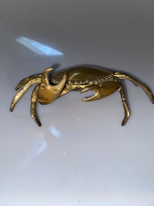 Brass Crab Trinket Box