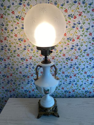 Vintage Table Lamp, Hurricane