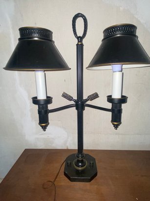 Vintage Black Metal Double Lamp